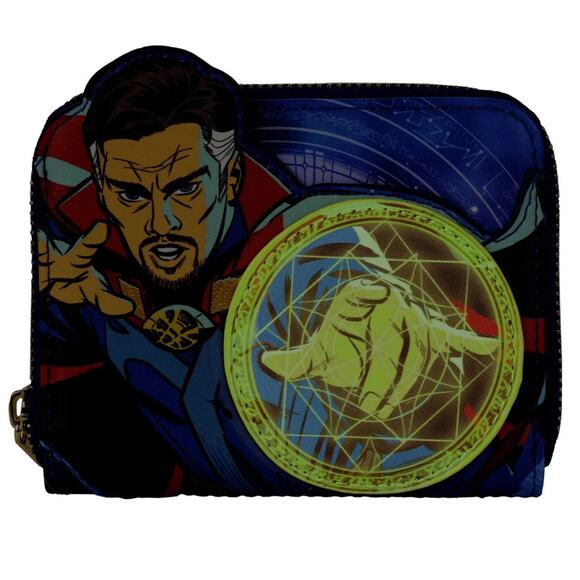 NWT Marvel Disney Loungefly Dr. Strange Multiverse Avengers Wallet AND Backpack - Picture 10 of 13